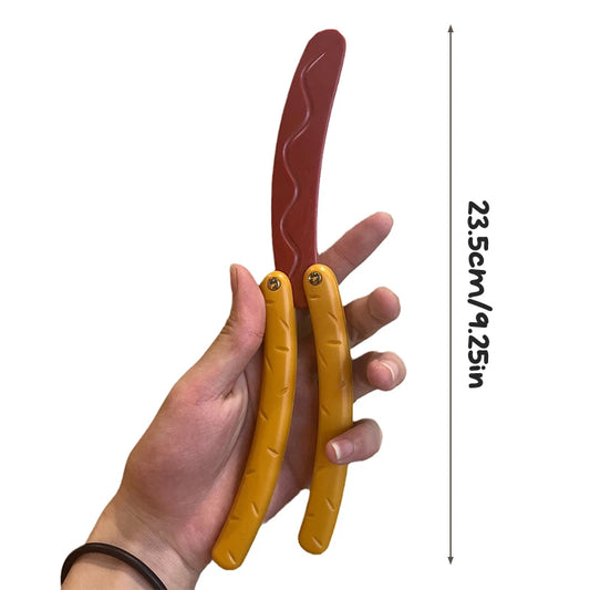 Hot Dog Butterfly Knife Toy
