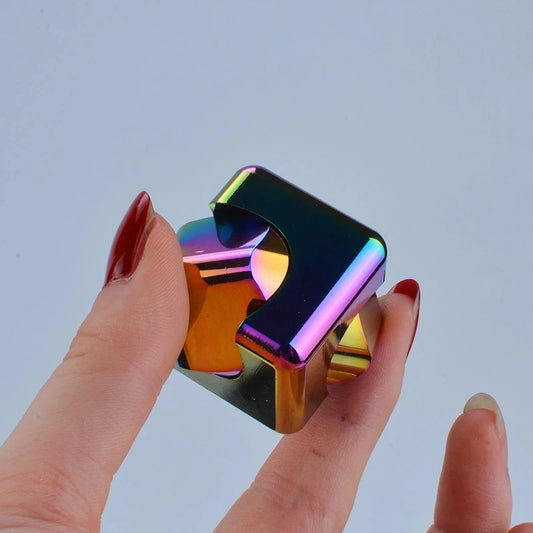 Metal Rotating Cube