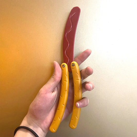 Hot Dog Butterfly Knife Toy
